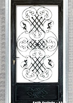 Ferforje Kapı Modelleri Apartman Giriş Kapısı FF 1106