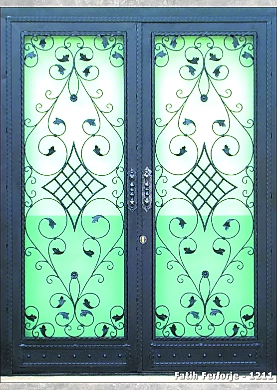 Ferforje Kapı Modelleri Apartman Giriş Kapısı FF 1211