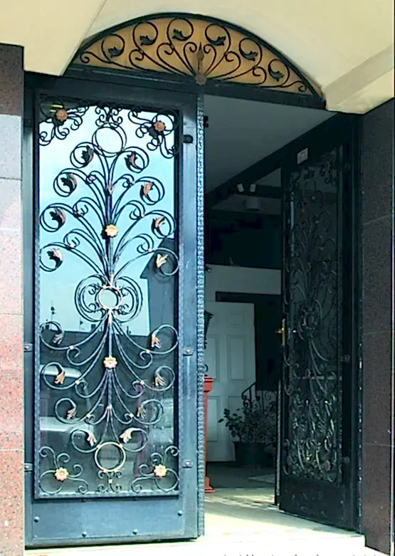 Ferforje Kapı Modelleri Apartman Giriş Kapısı FF 1213