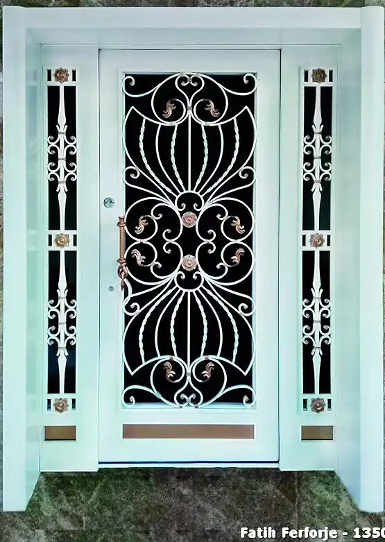 Ferforje Kapı Modelleri Apartman Giriş Kapısı FF 1350