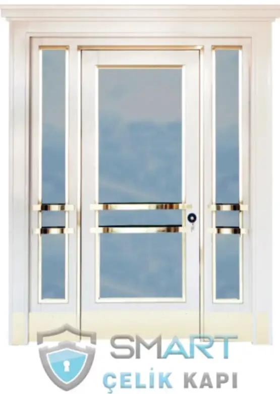 Ahşap Kaplama Apartman Giriş Kapısı Bina Kapısı SBK-012