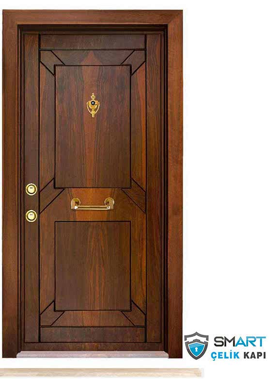 Ahşap Görünümlü Çelik Kapı Yhy 1235