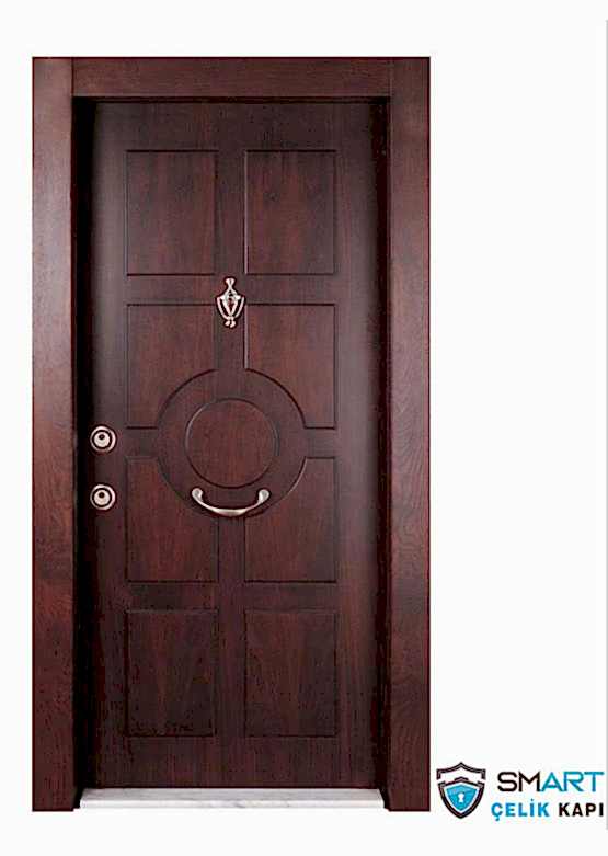 Ahşap Görünümlü Lüks Çelik Kapı YHY 1236