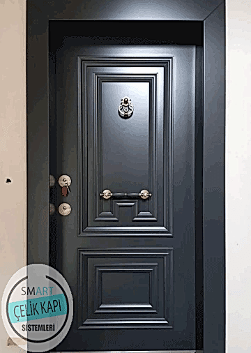 Siyah Çelik Kapı EK-002