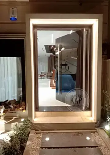 Cam Kaplama Pivot Kapı