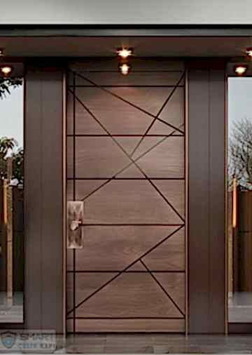 AVK-M03 Tek Kanatlı Ahşap Villa Kapısı