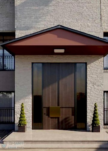 DVK Vision, simetrik çift kanat yapısı ve uzun cam panelleriyle modern mimarinin zarafetini yansıtır. Ahşap dokusu ve metal merkezi detay, güçlü bir görsel etki sunar.