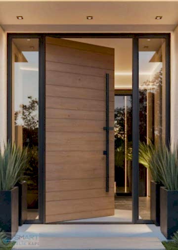 Pivot Menteşeli Ahşap Villa Kapı - PMK-12