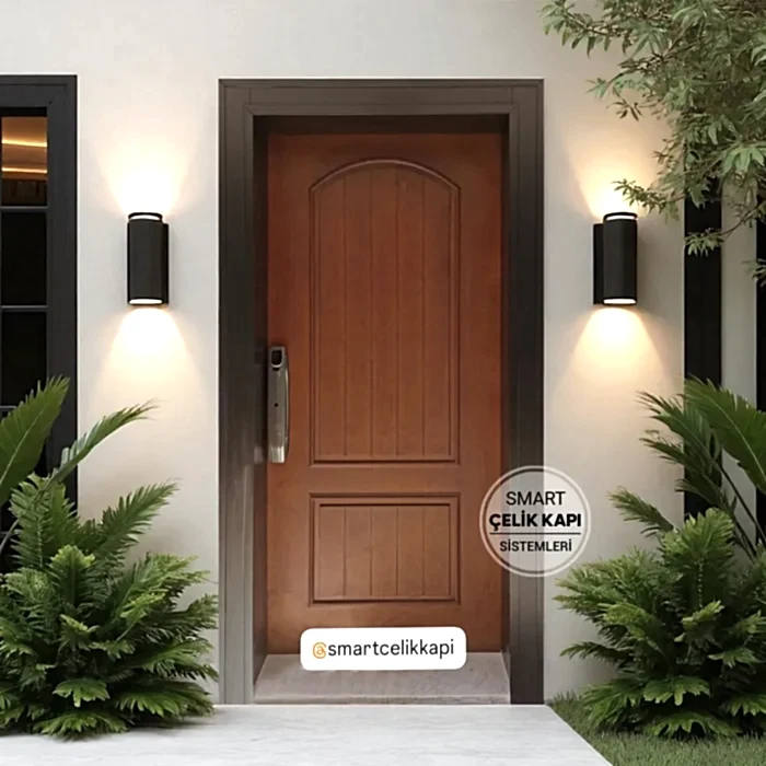 Ahşap Kaplama Smart Çelik Kapı Modeli PAD-10