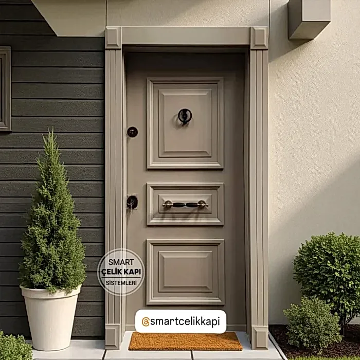 Modern Dekoratif Çelik Kapı Modeli PAD-6