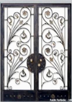 Ferforje Kapı Modelleri Apartman Giriş Kapısı FF 1083