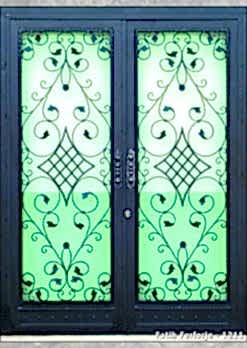 Ferforje Kapı Modelleri Apartman Giriş Kapısı FF 1211