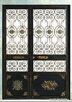 Ferforje Kapı Modelleri Apartman Giriş Kapısı FF 1111