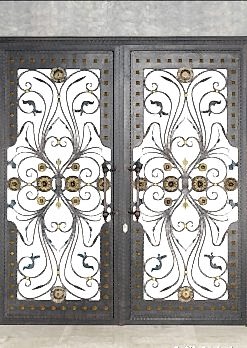 Ferforje Kapı Modelleri Apartman Giriş Kapısı FF 1081