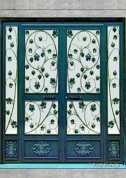 Ferforje Kapı Modelleri Apartman Giriş Kapısı FF 1245