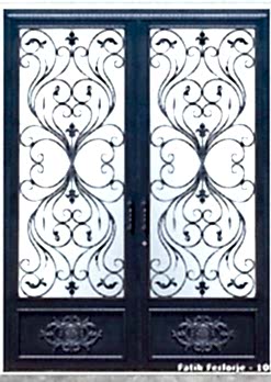 Ferforje Kapı Modelleri Apartman Giriş Kapısı FF 1085