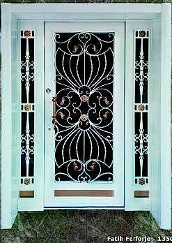 Ferforje Kapı Modelleri Apartman Giriş Kapısı FF 1350