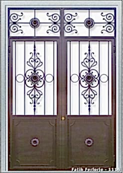 Ferforje Kapı Modelleri Apartman Giriş Kapısı FF 1114
