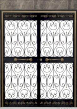 Ferforje Kapı Modelleri Apartman Giriş Kapısı FF 1342